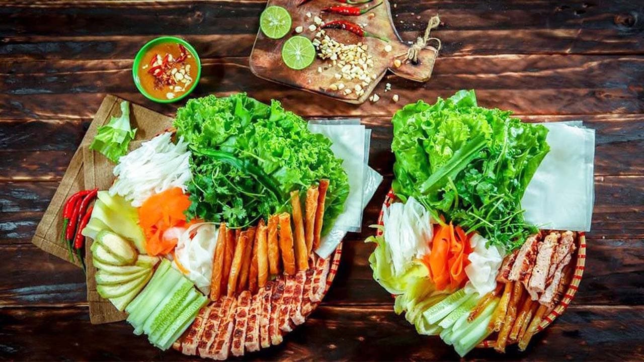 Traditional Nha Trang local food and Vietnamese seafood specialties